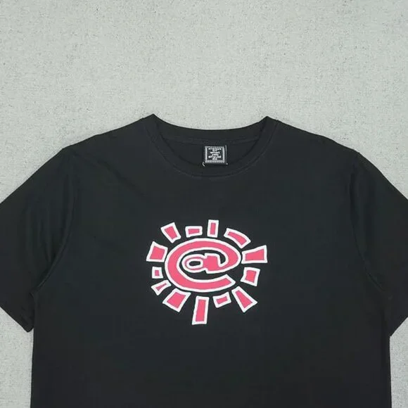 Always Sun Roll Basic Print Black Short Sleeves